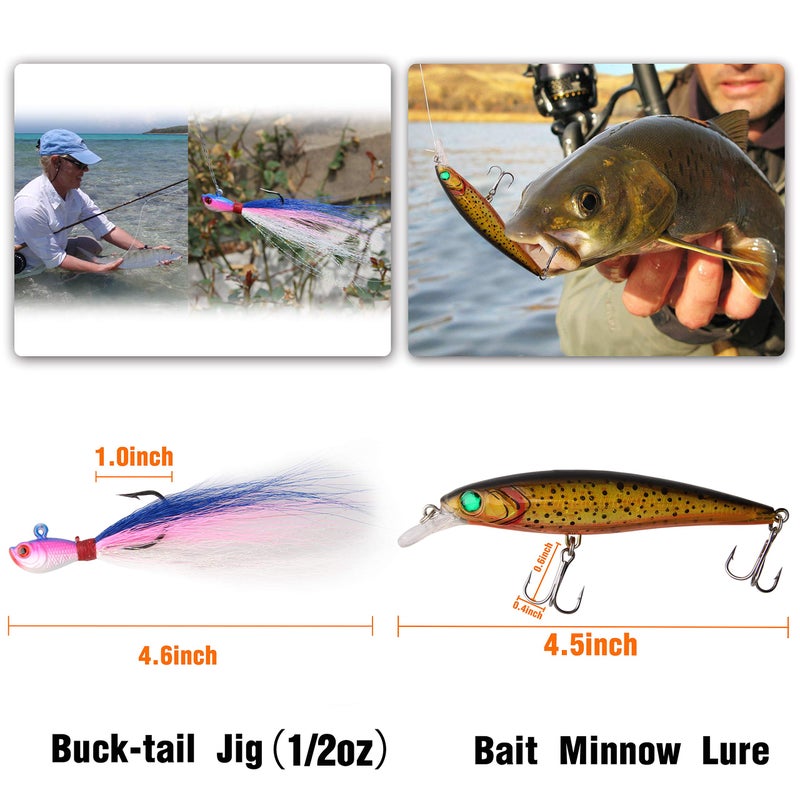 Shaddock Fishing Saltwater Fishing Tackle Kit, Surf Fishing Gear Set Includes Saltwater Lures, Bait Rigs, Swivel, Hooks, Sinkers Weights, Wire Leaders Various Accessories, 157pcs Kit - Image 3